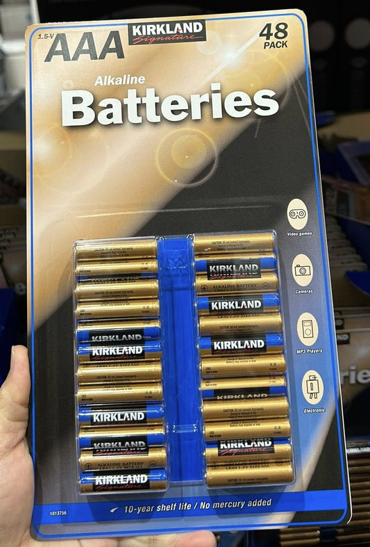 KIRKLAND SIGNATURE ALKALINE BATTERIES AAA 48 PACK