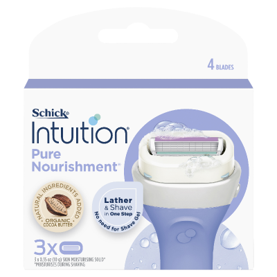 Schick Intuition Pure Nourishment Razor Blades 3ea