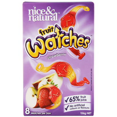 Nice & Natural Fruit Watches Strawberry 8 x 17g