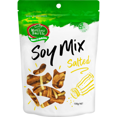 Mother Earth Lightly Salted Soy Mix 130g