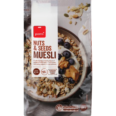 Pams Nuts & Seeds Muesli 650g