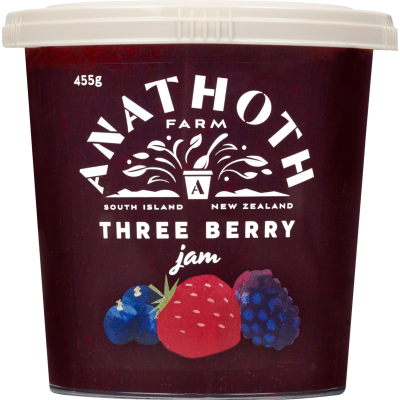 Anathoth Farm Three Berry Jam 455g