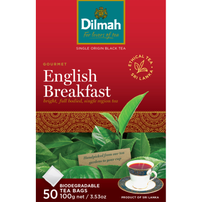 Dilmah English Breakfast Biodegradable Tea Bags 50pk