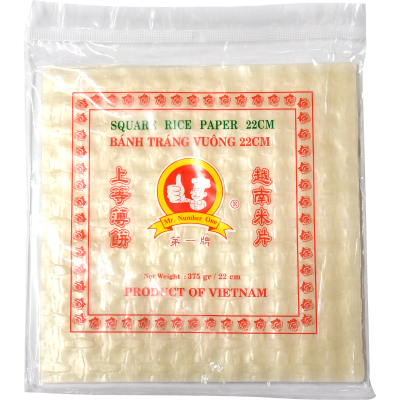 Mr. Number One Square 22cm Rice Paper 375g