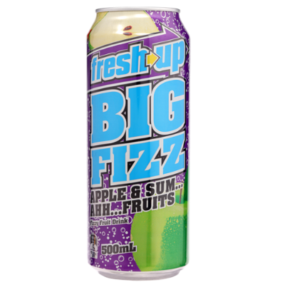 Fresh Up Big Fizz Apple & Sum...Ahh..Fruits Fizzy Fruit Drink 500ml