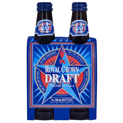 Royal Crown Draft Premium Cola 4 x 340ml