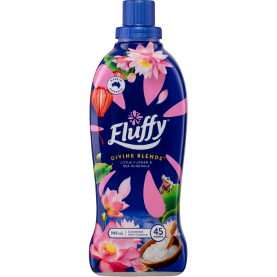 Fluffy Divine Blends Lotus Flower & Sea Minerals Concentrated Fabric Softener Conditioner 900ml