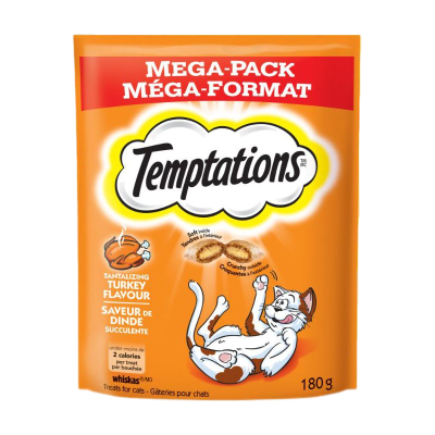 Temptations Tantalizing Turkey Flavour Treats For Cats 180g