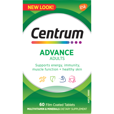 Centrum Advance For Adults Vitamin Tablets 60pk
