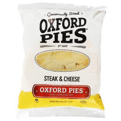 Oxford Pies Steak & Cheese Pie 220g