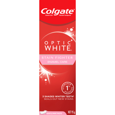 Colgate Optic White Enamel White Sparkling Mint Teeth Whitening Toothpaste 95g