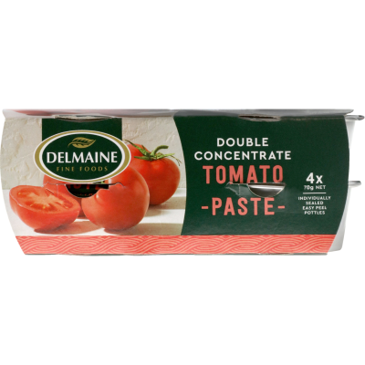 Delmaine Double Concentrate Tomato Paste 4pk