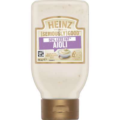 Heinz Seriously Good Lite Aioli Mayonnaise 295ml