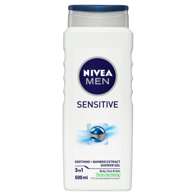 Nivea Men Sensitive Soothing + Bamboo Extract Shower Gel 500ml