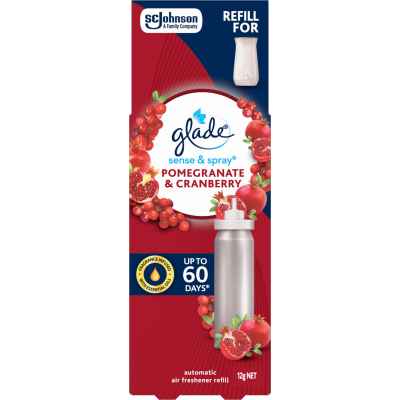 Glade Sense & Spray Pomegranate & Cranberry Automatic Freshener Refill 12g