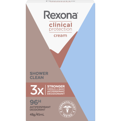 Rexona Clinical Protection Shower Clean Antiperspirant 45ml