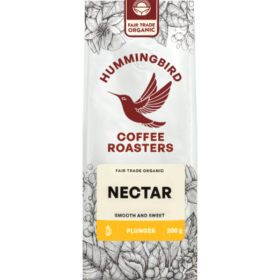 Hummingbird Nectar Organic Fair Trade Plunger Coffee 200g