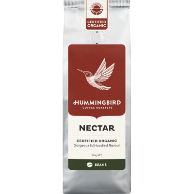 Hummingbird Nectar Fair Trade Organic Fresh Whole Beans Coffee 200g