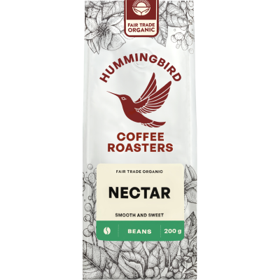 Hummingbird Nectar Organic Fair Trade Coffee Beans 200g