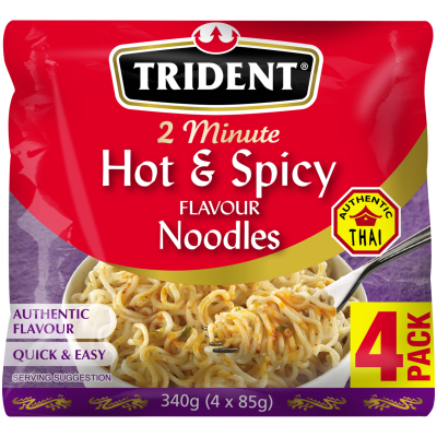 Trident Hot & Spicy Simmer Noodles 4pk