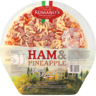 Romano's Ham & Pineapple Pizza 400g