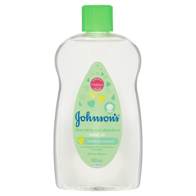 Johnson's Aloe Vera & Vitamin E Baby Oil 500ml