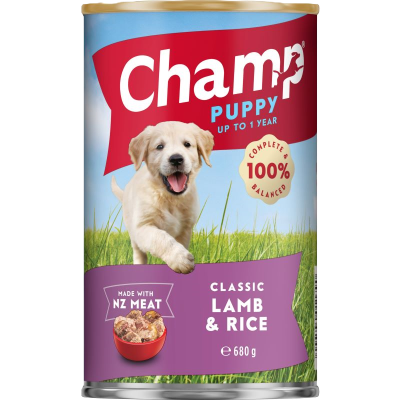 Champ Classic Lamb & Rice Puppy Food 680g