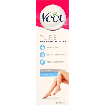 Veet Pure Sensitive Curve Skin Hair Removal Cream 100ml