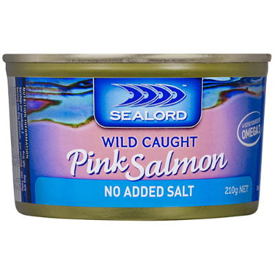 Sealord Pink Salmon No Added Salt 210g