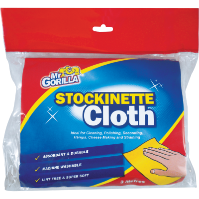 Mr Gorilla Stockinette Multi Purpose Cloth 3 Metres 3m