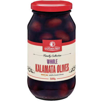 Sandhurst Whole Kalamata Olives 500g