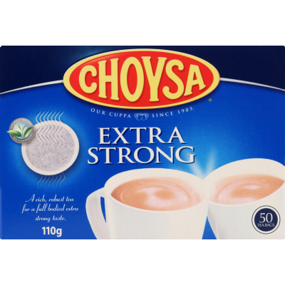 Choysa Extra Strong Tea Bags 50 x 2.2g