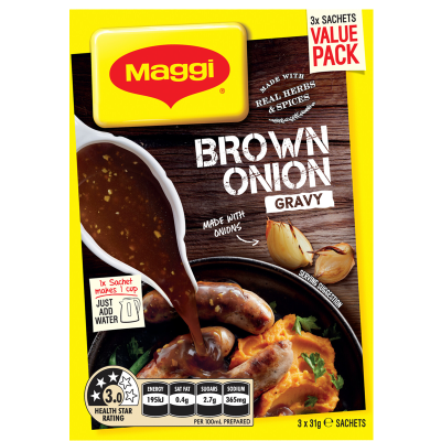 Maggi Brown Onion Gravy Mix 3pk