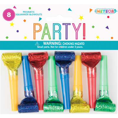 Unique Prismatic Squawker Blowouts 8pk