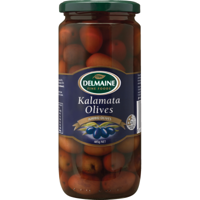 Delmaine Jumbo Kalamata Olives 485g