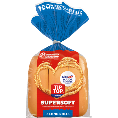 Tip Top Supersoft Long Rolls 6pk