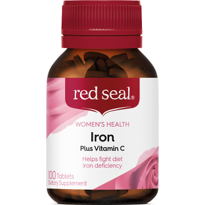 Red Seal Iron Plus Vitamin C Tablets 100pk