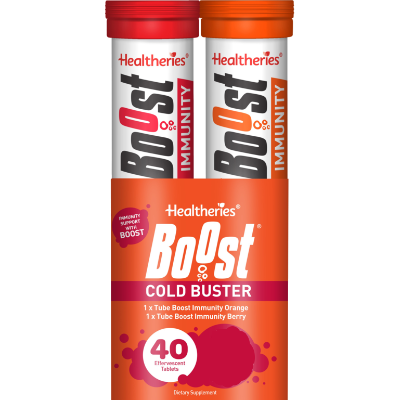 Healtheries Boost Cold Buster Effervescent Tablets 40pk