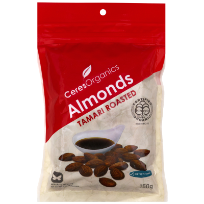 Ceres Organics Tamari Roasted Almonds 150g