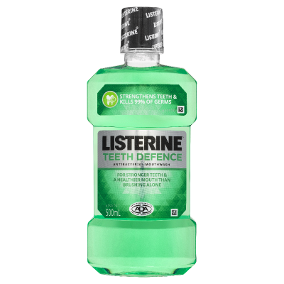 Listerine Teeth Defence Antibacterial Mouthwash 500ml