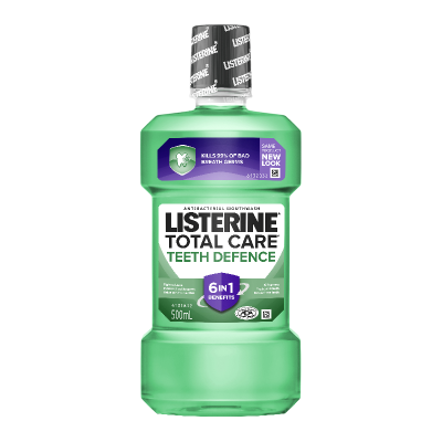 Listerine Total Care Teeth Defence Antibacterial Mouthwash 500ml