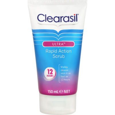 Clearasil Ultra Rapid Action Deep Pore Scrub Facial Cleanser 150ml