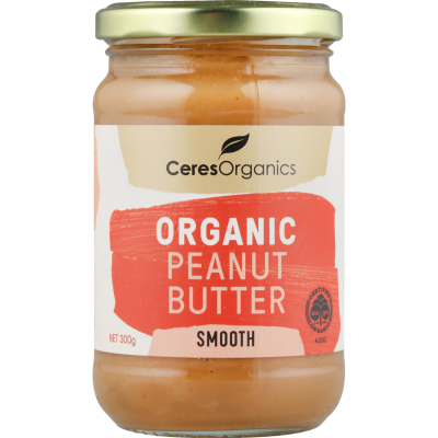 Ceres Organics Smooth Peanut Butter 300g