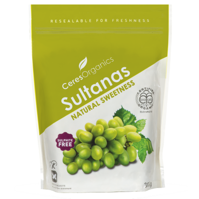 Ceres Organics Natural Sweetness Sultanas 300g