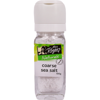 Mrs Rogers Naturals Coarse Sea Salt Grinder Small 100g