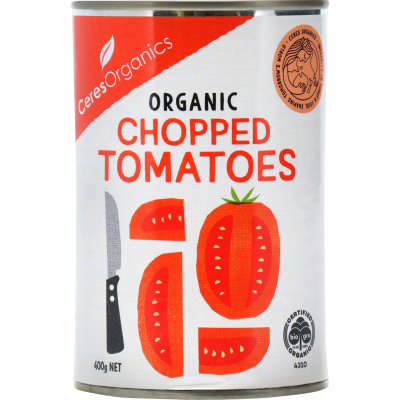 Ceres Organics Organic Chopped Tomatoes 400g