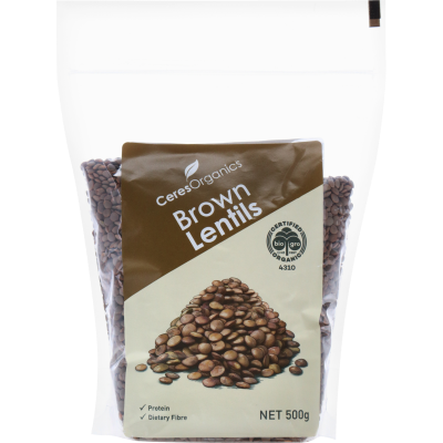 Ceres Organics Brown Lentils 500g