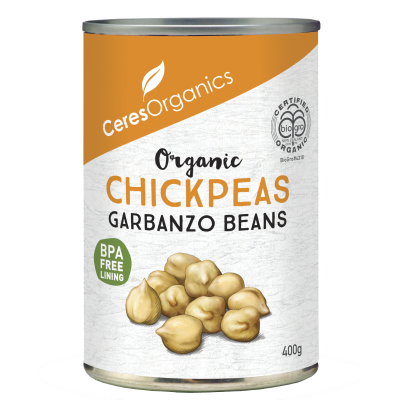 Ceres Organics Organic Chickpeas Garbanzo Beans 400g