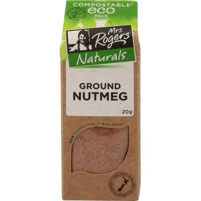 Mrs Rogers Naturals Eco Ground Nutmeg 20g