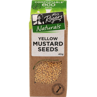 Mrs Rogers Naturals Eco Yellow Mustard Seeds 40g